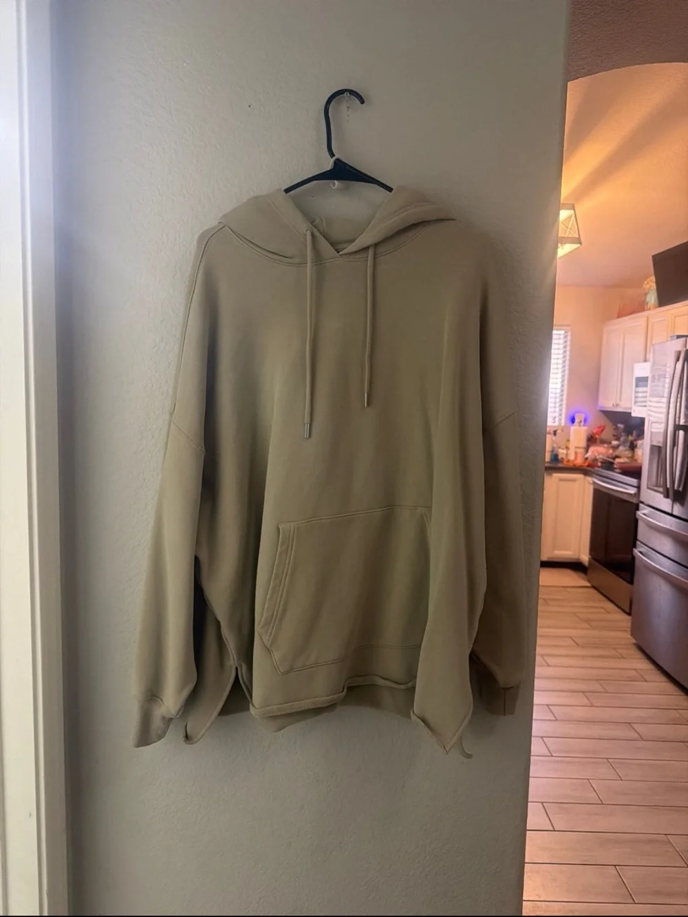 Athleta  Beige Oversized Hoodie Sweatshirt